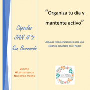 Documento con recomendaciones para organizar tu día y mantenerte activo