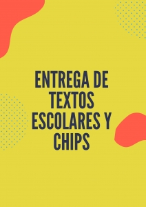 Entrega de Textos Escolares y chips