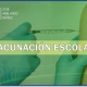 Imagen usada como portada para el comunicado de vacunación escolar 2020