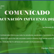 Comunicado sobre la Vacunación contra la Influenza para el 2020