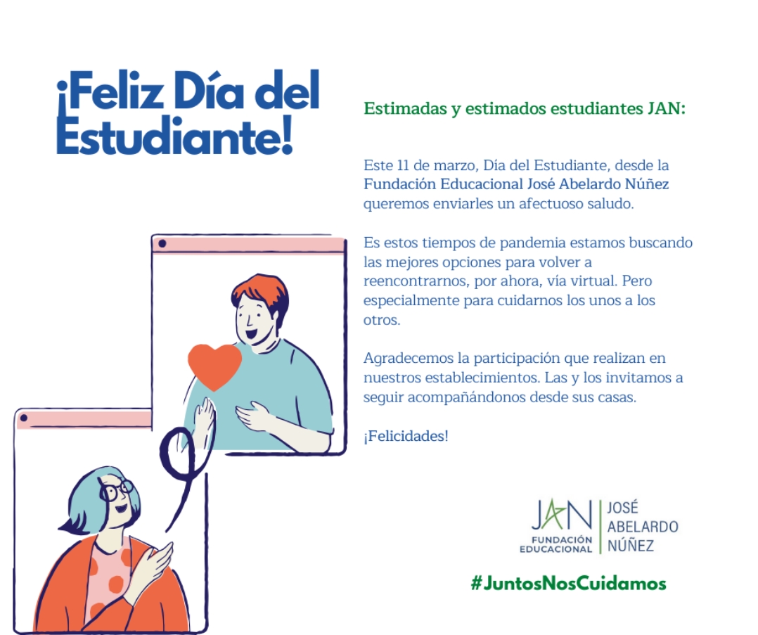 Afiche para felicitar a los estudiantes por su día en contexto de pandemia