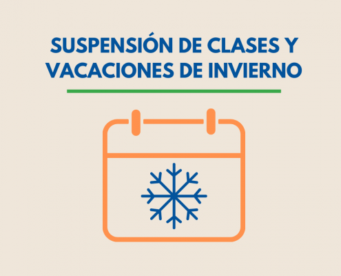 Suspensión de clases y vacaciones de invierno